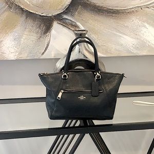 Black Leather Coach Bag